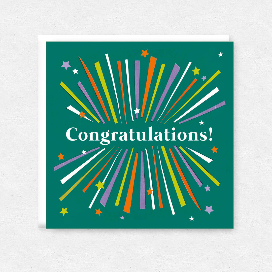 Happy Street - Congratulations Burst Greetings Card
