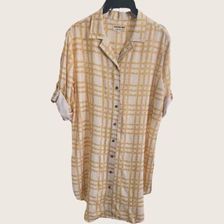 Women’s Shirt Dress in gold Palaka