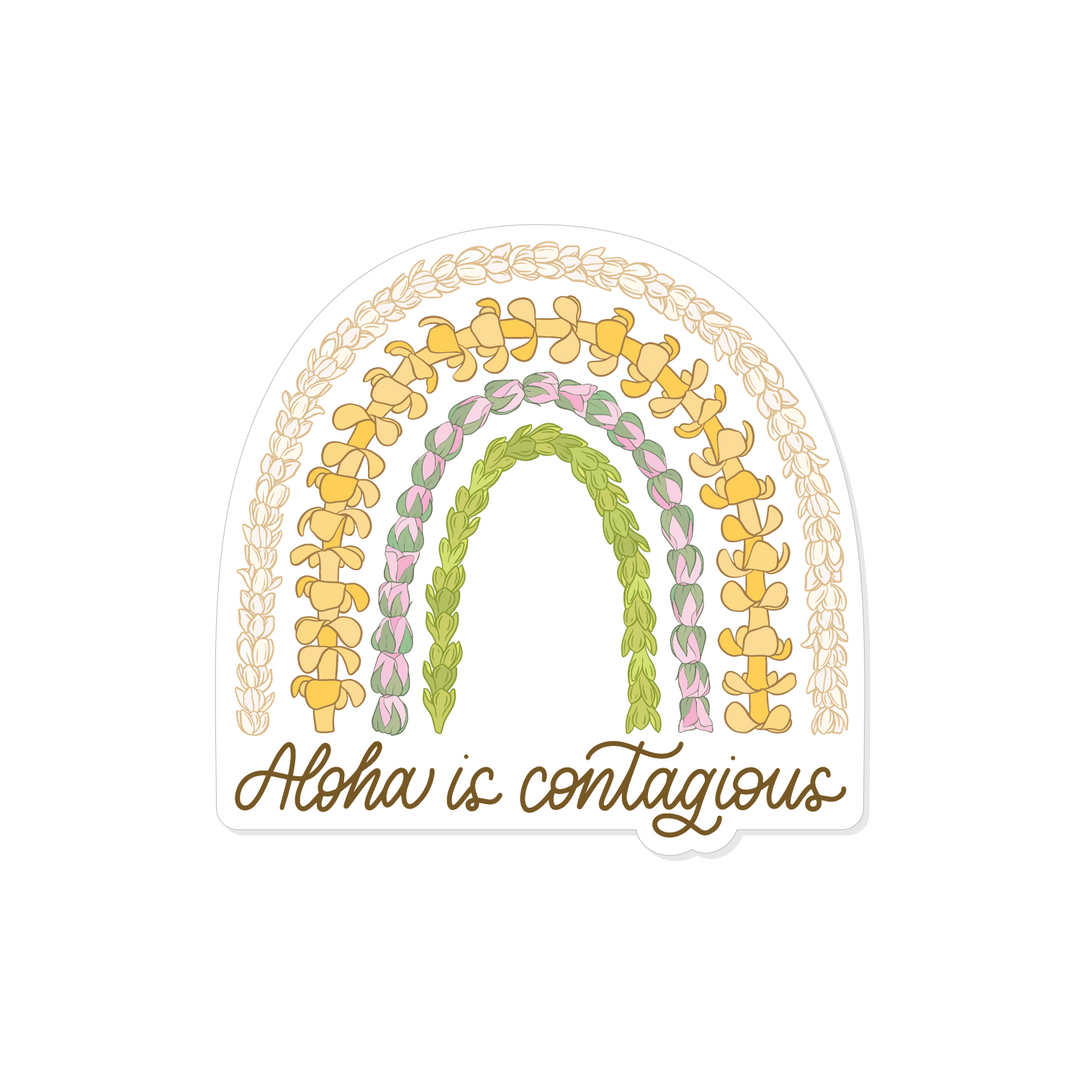 Kakou Collective - Aloha is Contagious Vinyl Sticker