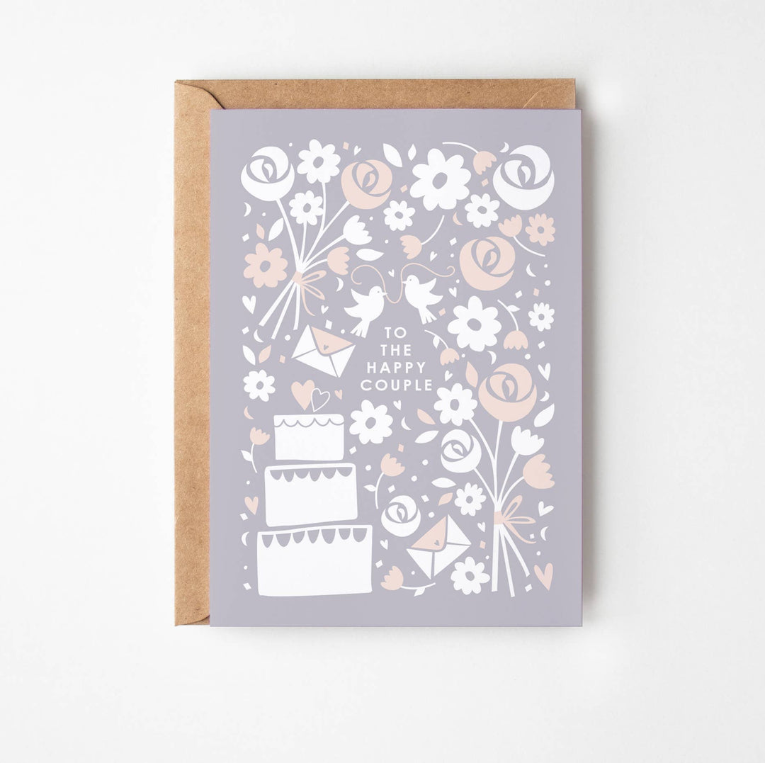 Happy Street - Pretty Wedding Greetings Card