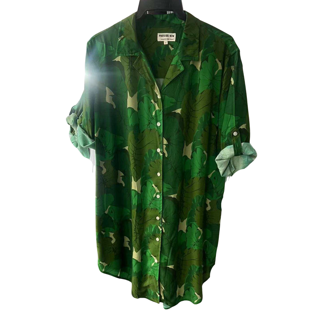 Paradise Now Hawaii - Kaloflauge Aloha Shirt Dress