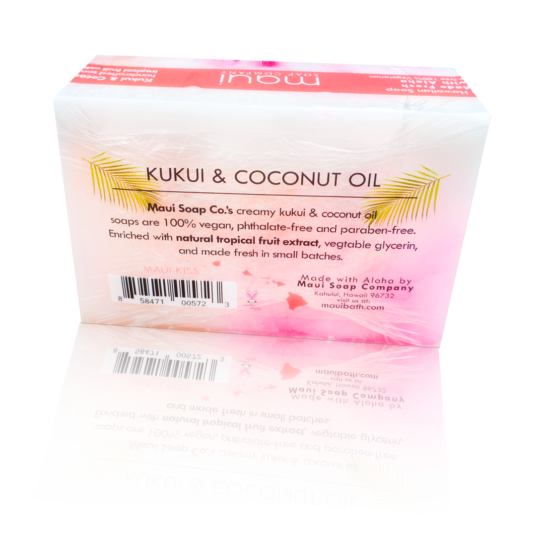 Maui Kiss Bar Soap with Kukui & Coconut Oil 6oz