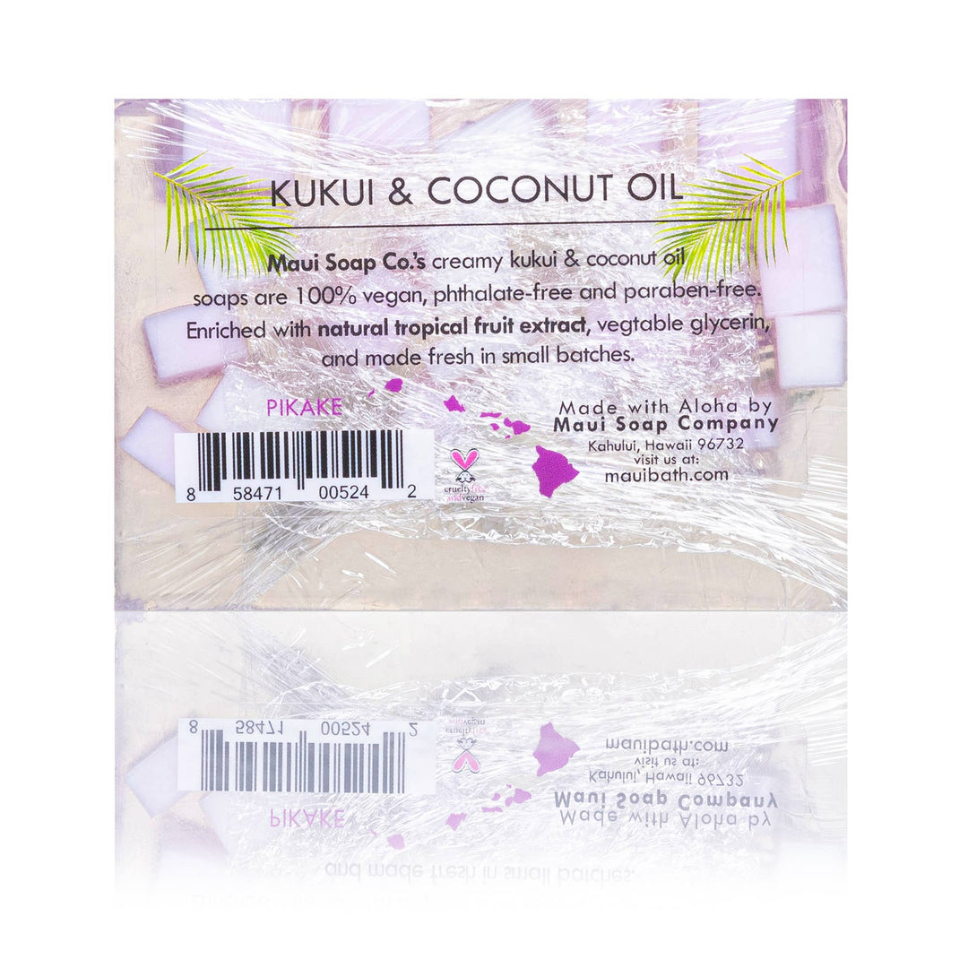 Pikake Bar Soap with Kukui & Coconut Oil 6oz