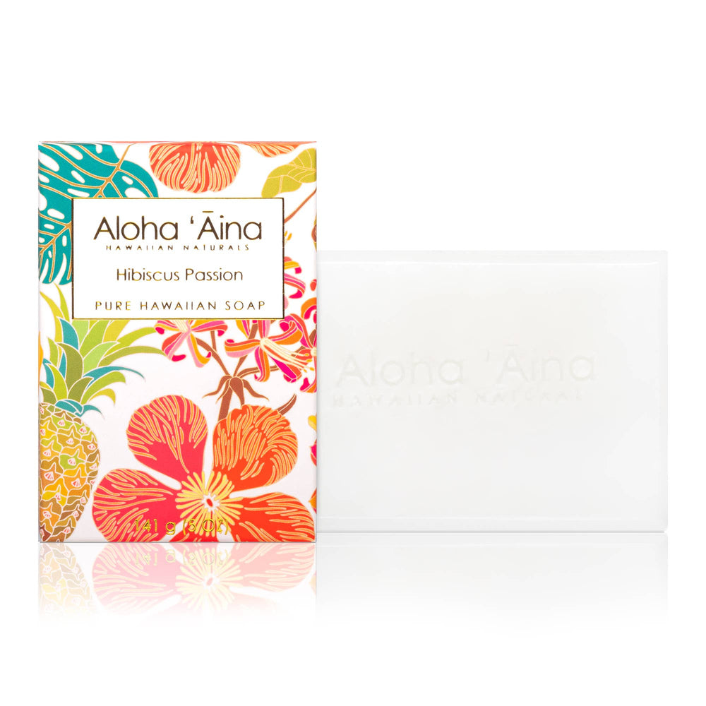 Maui Soap Co. - Aloha 'Aina – Hibiscus Passion Pure Bar Soap