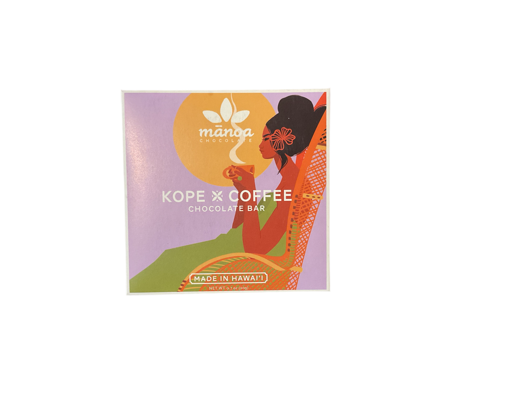 Manoa Chocolate Kope Coffee 2.1oz and 0.7oz