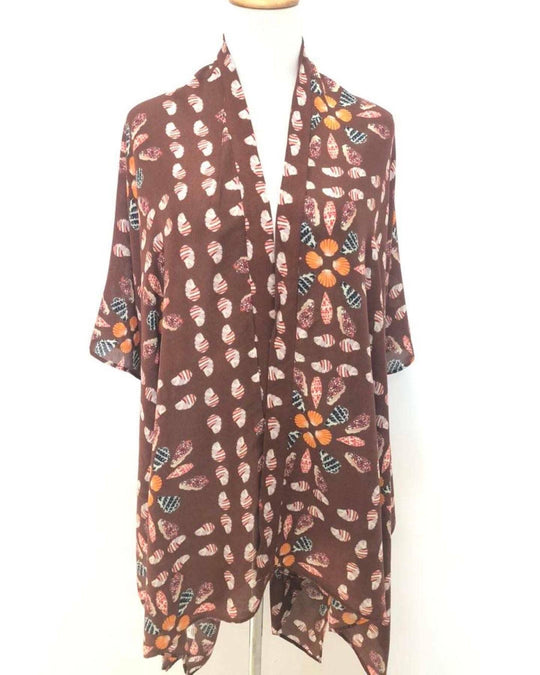 Paradise Now Hawaii - Shell Quilt Kimono