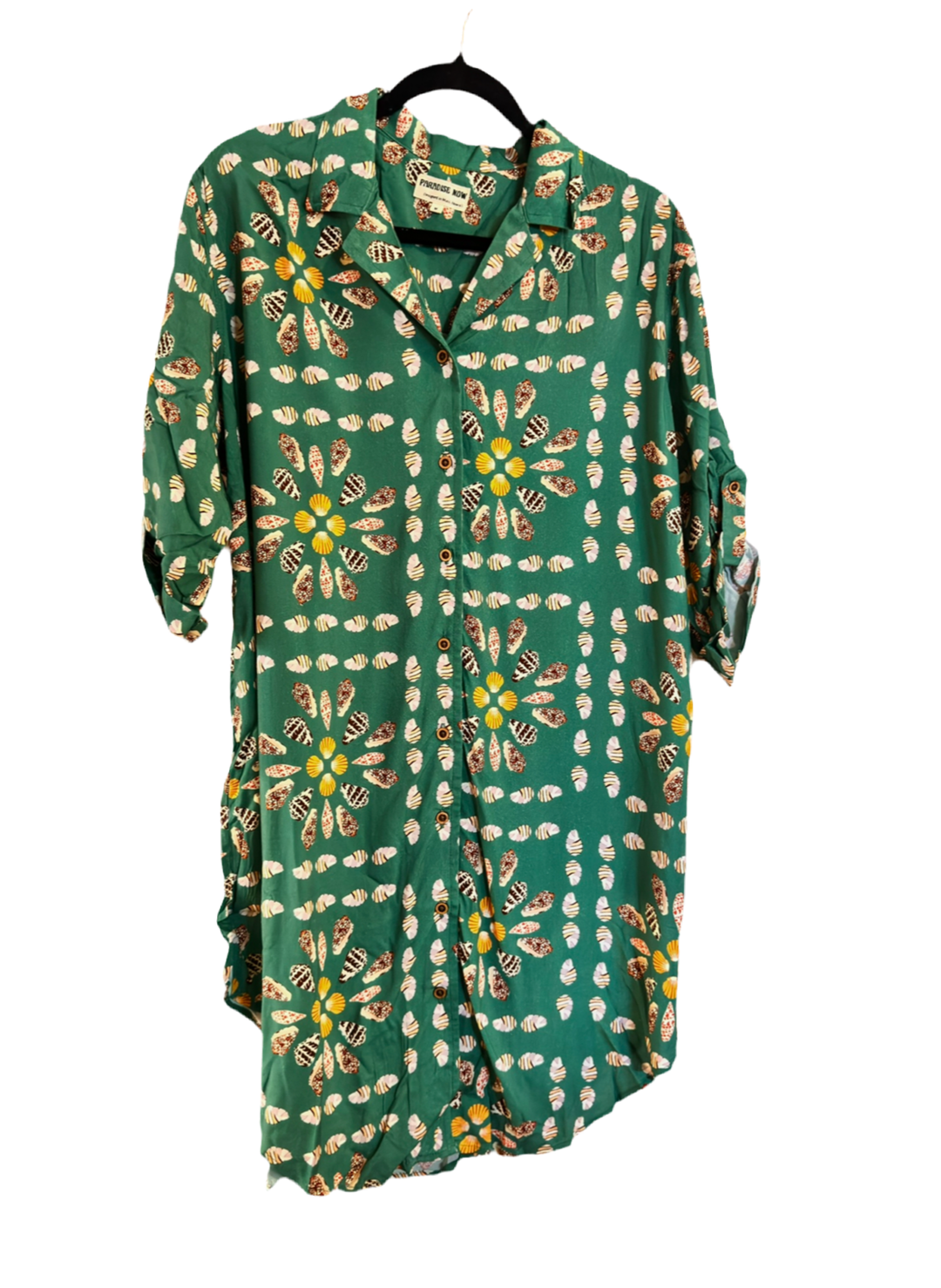 Womenʻs Shirt Dress in Shell Quilt