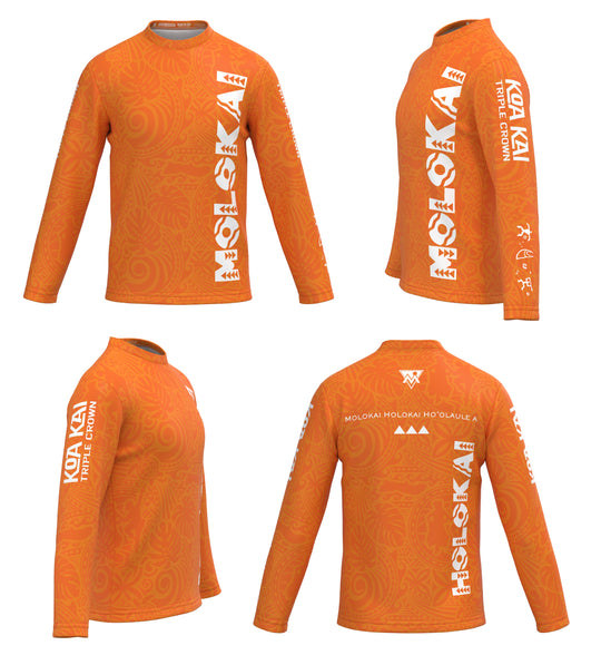 2026 Holokai Orange Rashguards (Long sleeve)