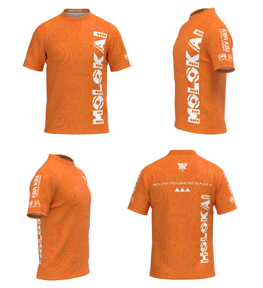 2026 Holokai Orange Rashguard (Short Sleeve)